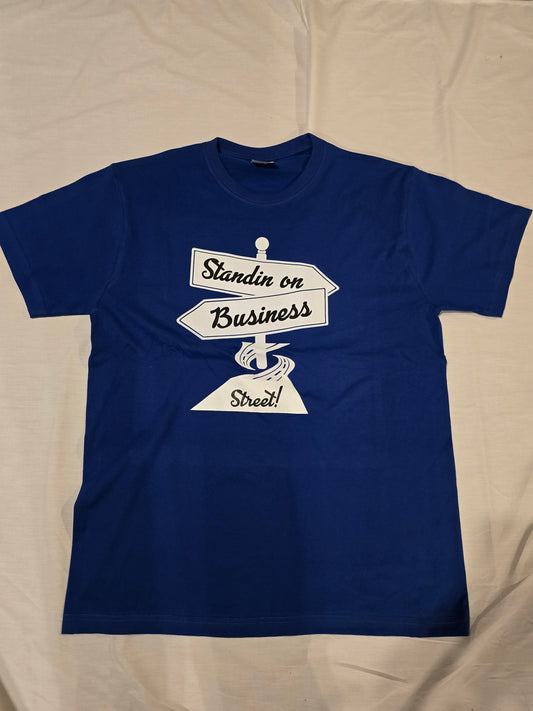 BLUE, WHITE, BLACK STANDIN