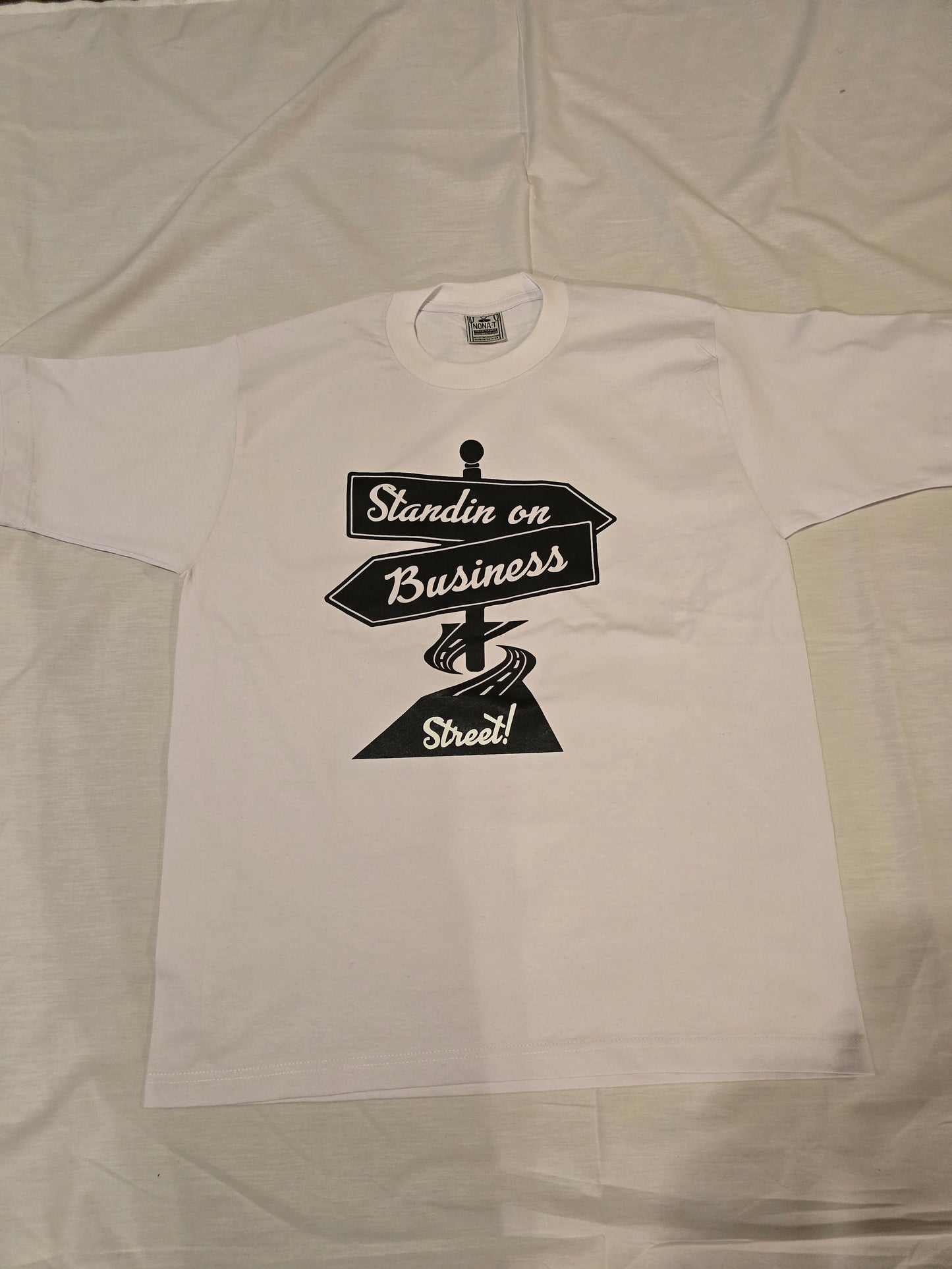 WHITE & BLACK STANDIN