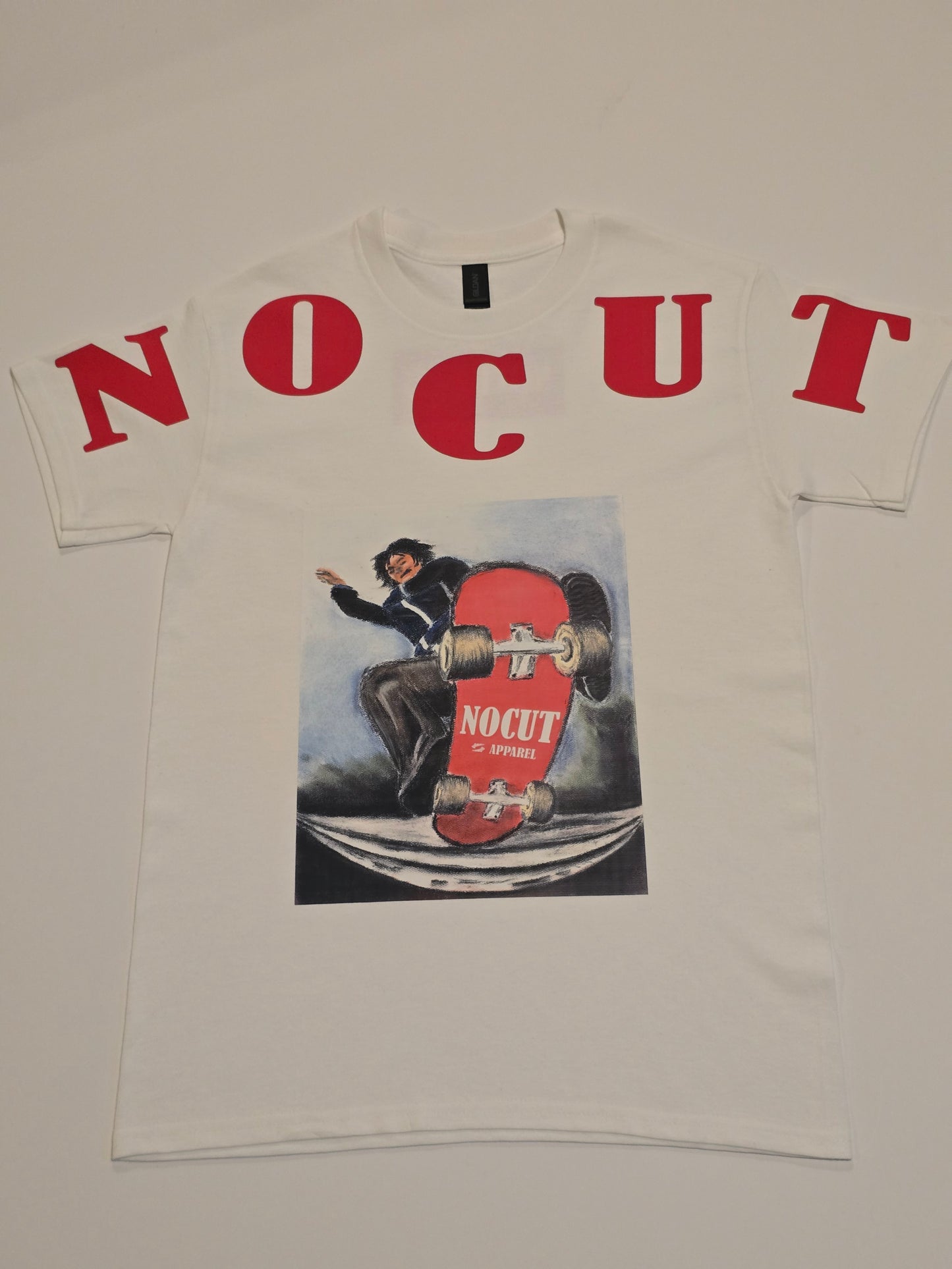 NOCUT SKATER WHITE T-SHIRT