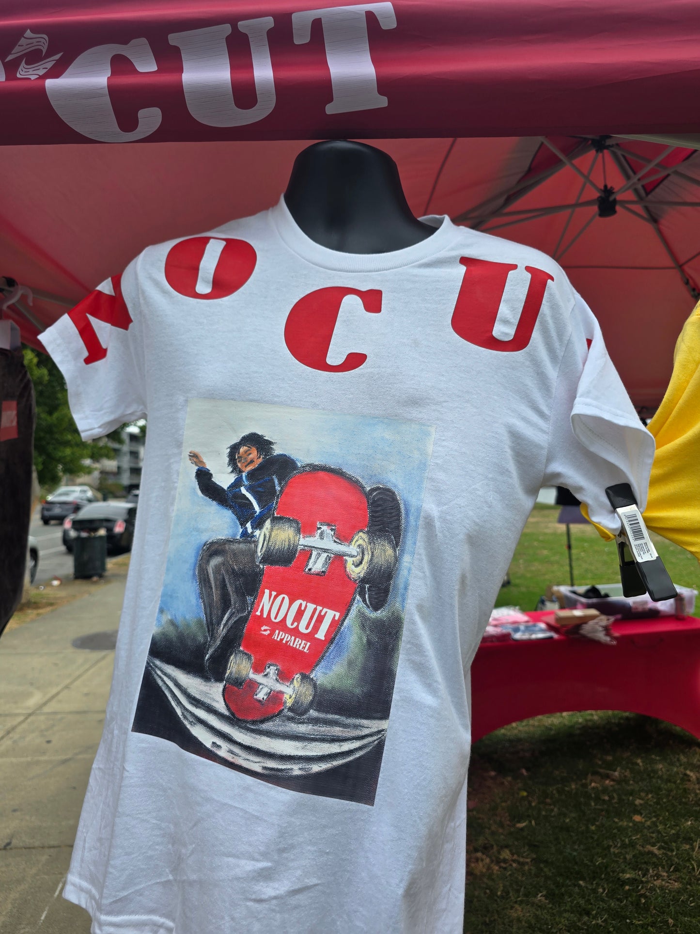 NOCUT SKATER WHITE T-SHIRT